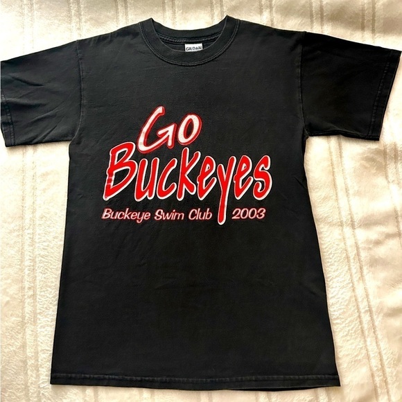 Gildan Activewear Tops - Vintage Buckeye Swim Club 2003 T shirt Ohio’s Go Buckeyes Sz Small Youth Adult 